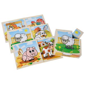 Motorikspielzeug Eichhorn Bilderwürfel Bauernhof