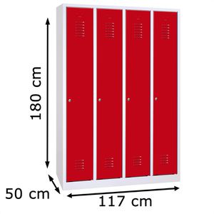 Produktbild für Spind G-Office WRC/4.18117, rot