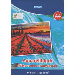 Aquarellpapier Stylex 28690 Aquarellblock, A4