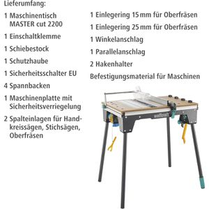 Produktbild für Arbeitstisch Wolfcraft MASTER cut 2200, 6907000
