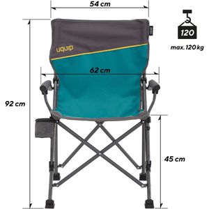 Produktbild für Campingstuhl Uquip ROXY, 244002, blau, bis 120 kg