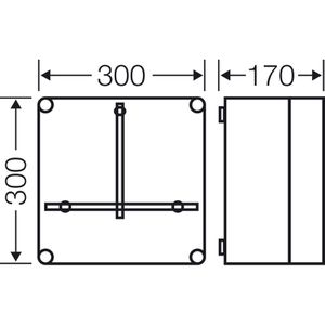 Produktbild für Zählergehäuse Hensel MI 2200, für 1 Zähler