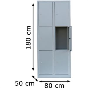 Produktbild für Schließfachschrank ClassiX X-523320, lichtgrau