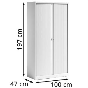 Produktbild für Rollladenschrank Bisley Essentials, aus Metall