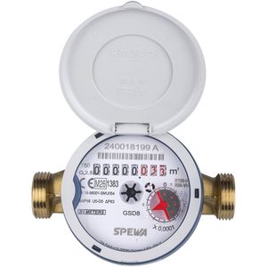 Wasserzähler SPEWA 100249, aus Messing, 2026 geeicht