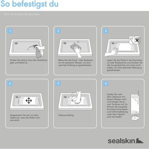 Produktbild für Duschmatte Sealskin Rotondo, Ø 55 cm