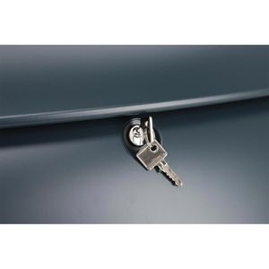 Produktbild für Briefkasten Burg-Wächter Pearl 886 GR, schwarz, aus Kunststoff