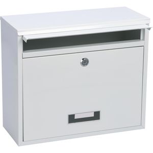 Produktbild für Briefkasten BASI BK 900, weiß, aus Stahl