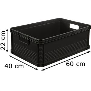 Produktbild für Eurobox Keeeper Robert, graphite, 45 Liter, lebensmittelecht
