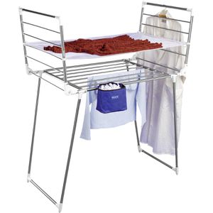 Produktbild für Wäscheständer Wenko Profi Plus Edelstahl, silber