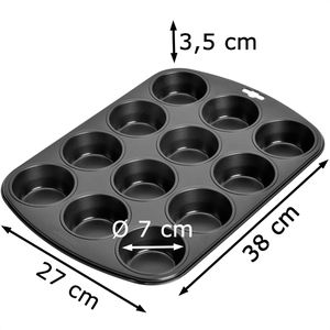 Produktbild für Backform Kaiser Inspiration, für 12 Muffins, aus Stahl