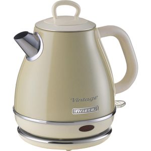 Ariete Wasserkocher 2868 Vintage, 1 Liter, 1630 Watt, Metallgehäuse, creme