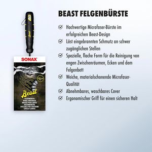 Produktbild für Felgenbürste Sonax Mikrofaser 04917410, Beast