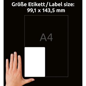 Produktbild für Versandetiketten Zweckform 8017-300, weiß
