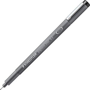 Fineliner Staedtler pigment liner, 308 03-9, schwarz