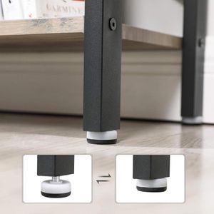 Produktbild für Bücherregal Vasagle LBC012B02, schwarz / graubraun