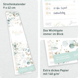 Produktbild für Streifenkalender Häfft 11399-4, Blattgold