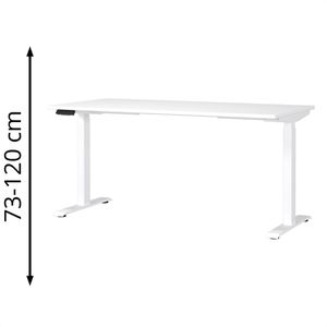 Produktbild für Schreibtisch Germania Mailand, 7908-84, weiß / weiß