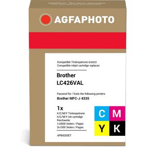 Produktbild für Tinte AgfaPhoto für Brother LC-426VAL Value Pack