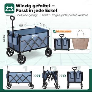 Produktbild für Bollerwagen Sekey FW176, faltbar