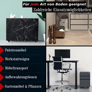 Produktbild für Möbelrolle PRIOstahl mit Anschraubplatte, 4 Stück