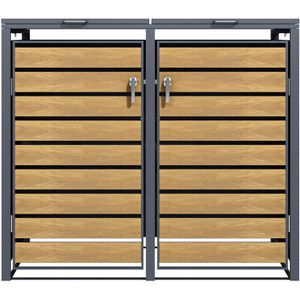 Produktbild für Mülltonnenbox Phoenix GB2213AWK, Metall