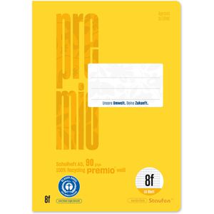 Produktbild für Schulheft Staufen Premio, 040780008, ab 1. Klasse, A5