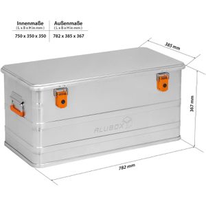 Produktbild für Alubox ALUBOX-Alukiste Universal C91, 91 Liter