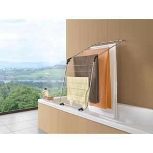 Produktbild für Wäscheständer Metaltex Nevis Onyx, silber