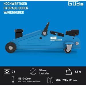 Produktbild für Rangierwagenheber Güde GRH 2/330 I, 18031
