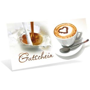 Produktbild für Gutscheinkarte notizblock24 La Crema, 19 x 9cm