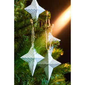 Produktbild für Weihnachtsbaumschmuck Heitmann-Deco 1012820, weiß, 10 cm