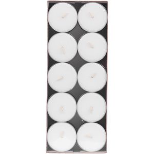 Teelichter Gies-Kerzen 205-453009-10, Maxi, weiß