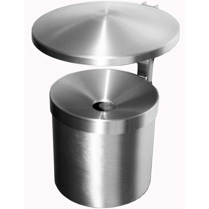 SZ Metall Standaschenbecher weiß Durchmesser 40 cm - Bürobedarf