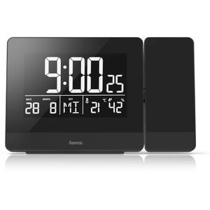 Produktbild für Wecker Hama 186332 Plus Charge schwarz, digital
