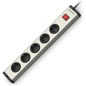 Produktbild für Steckdosenleiste Ehmann Aluminium, mit 1,5m Kabel