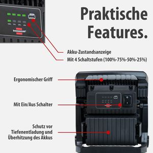 Produktbild für Baustrahler Brennenstuhl MULTI 4000 MA, LED, für 18 V Akkus