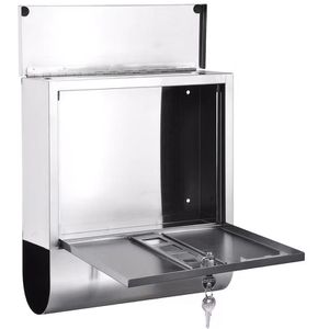 Produktbild für Briefkasten Böttcher-AG 60171 18/8, silber, aus Edelstahl