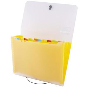 Fächermappe D.RECT 5540, A4, gelb / transparent