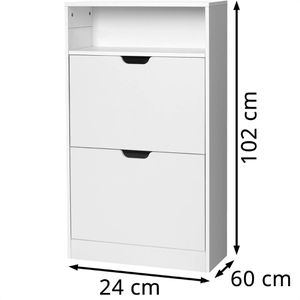 Produktbild für Schuhschrank Vasagle LBC040W01, weiß