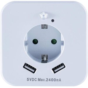Nachtlicht InnTec SLED02 LED, mit USB, für Steckdose