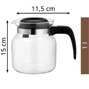Produktbild für Tee-Kanne Bohemia-Cristal Matura, Glas