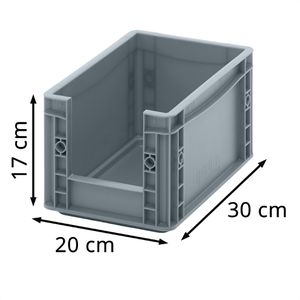 Produktbild für Eurobox AUER SLK 32/17 HG, grau