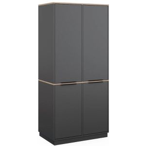 Kleiderschrank Vicco Betti, anthrazit / eiche