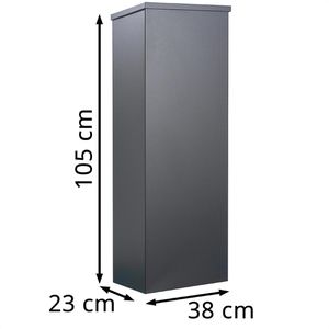 Produktbild für Paketbriefkasten Allux 600 Parcel RS, anthrazit