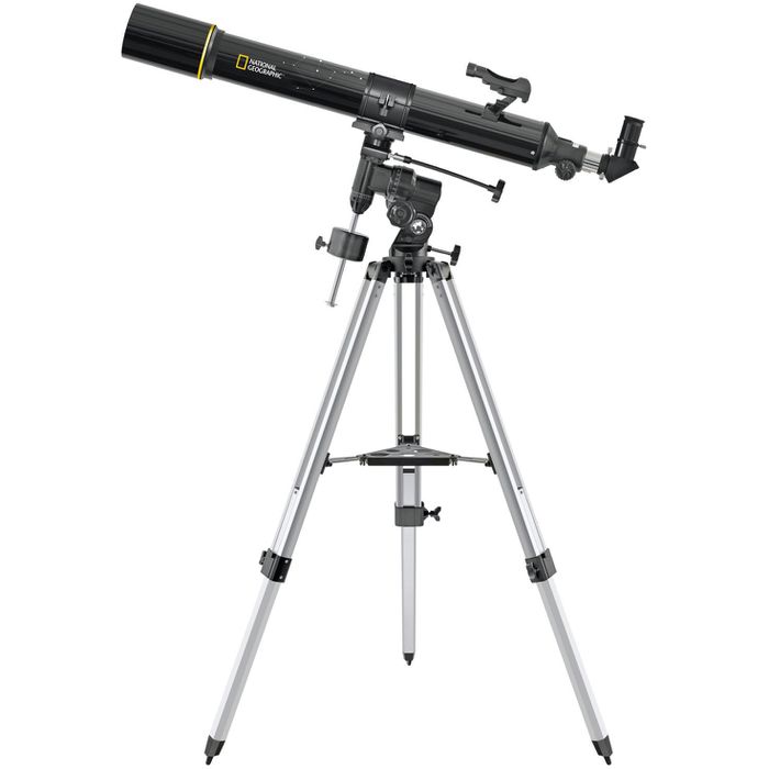 90/900 Stativ Böttcher Zubehör – 90/900mm, National-Geographic Linsenteleskop, AG mit EQ3, Set, Teleskop &