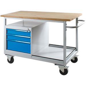Werkbank ADB Eko, 41923, blau, mit Rollen