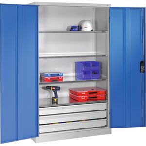 Produktbild für Werkzeugschrank CP-Möbel 8931-503, aus Metall, grau / blau