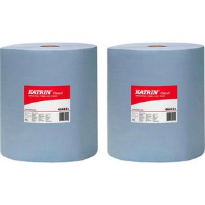 Putztuchrolle Katrin Classic XXL, 464224, aus Zellstoff, blau