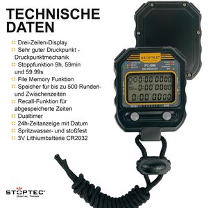 Produktbild für Stoppuhr Stoptec PC-500, digital